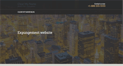 Desktop Screenshot of clearmyname.com